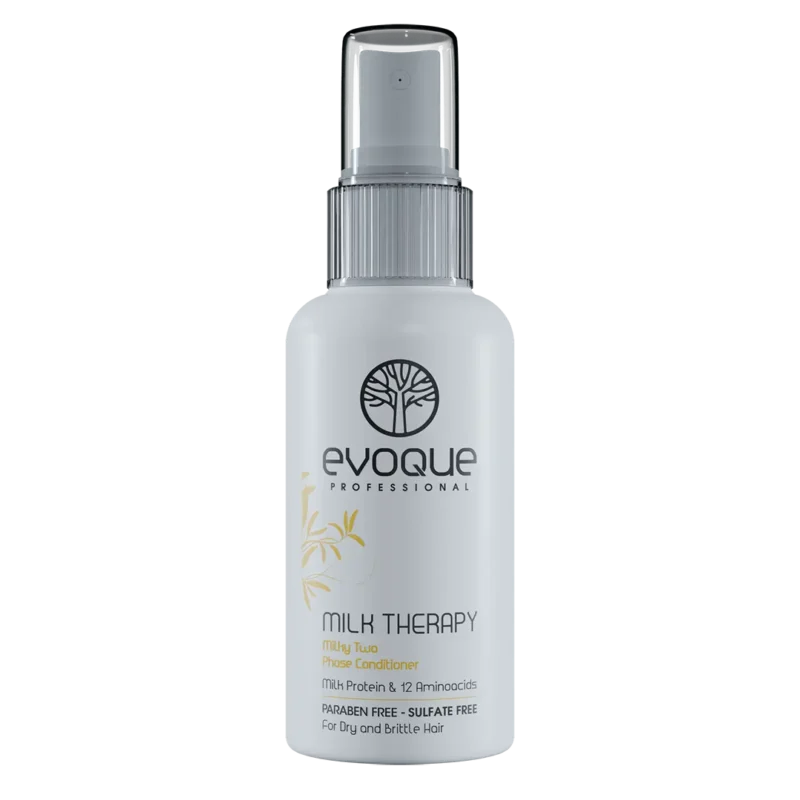 milk-therapy-creamy-milky-two-phase-conditioner-100ml اسپري دو فاز مو ايووك مدل THERAPY MILK مخصوص موهاي خشك و شكننده حجم ١٠٠ ميل
