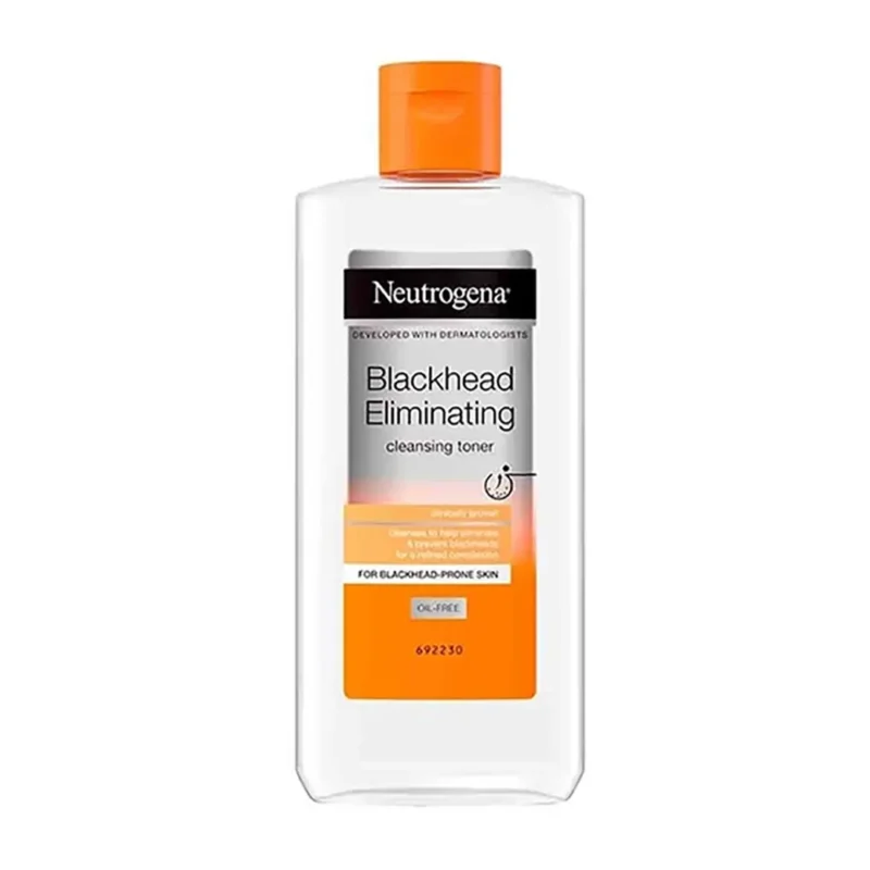 neutrogena-blackhead-eliminating-facial-cleansing-toner-200-ml تونر پاک کننده صورت نوتروژینا مدل Blackhead Eliminating حجم 200 میل