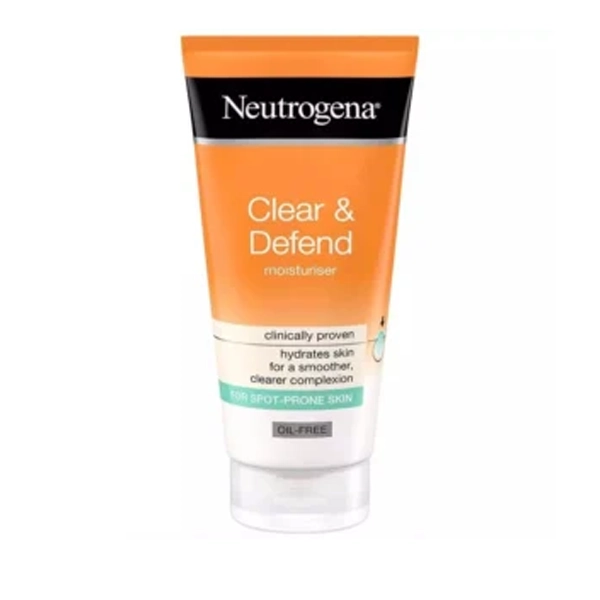 neutrogena-clear-defend-anti-acne-moisturizing-cream-for-blemished-skin-volume-50-ml كرم مرطوب كننده ضد جوش نوتروژينا مدل Clear & Defend پوست لك دار حجم 50 ميل
