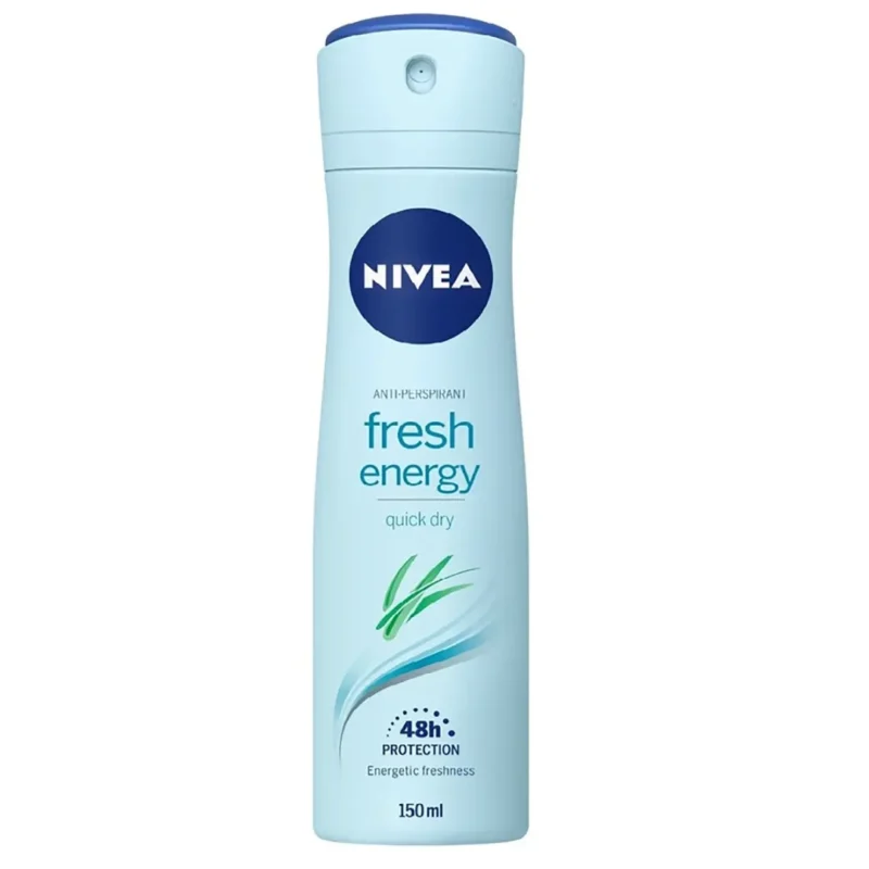 nivea-fresh-energy-deodorant-spray اسپری ضد تعریق نیوآ زنانه مدل fresh energy حجم 150 میل