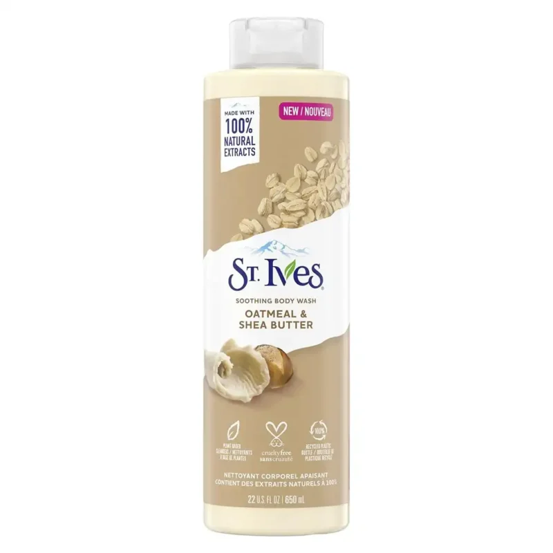 oatmeal-shea-butter-oatmeal-shea-butter-oatmeal-body-shampoo-650-ml شامپو بدن سنت ايوز مدل OATMEAL & SHEA BUTTER جو دو سر و شي باتر حجم 650 ميل
