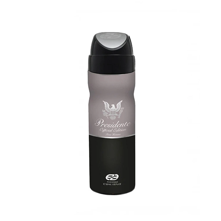 presidente body spray اسپری مردانه امپر مدل President حجم 200 میل - Image 1