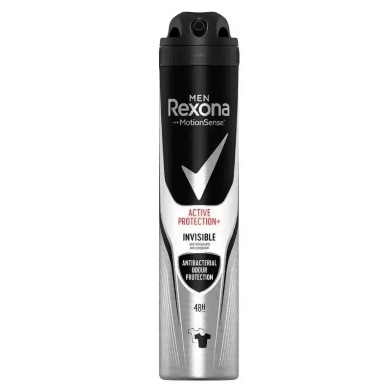 rexona-men-active-protection-invisible-200-ml اسپری ضدتعریق مردانه رکسونا مدل active protection invisible حجم 200 میل