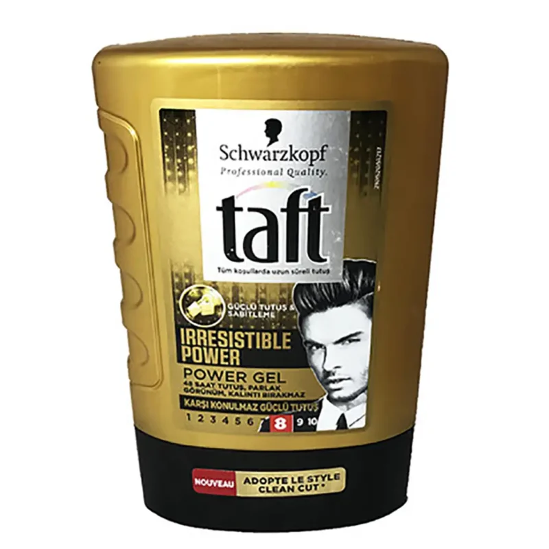 schwarzkopf-professional-hair-styling-gel-taft-series-irresistible-model ژل حالت دهنده مو شوآرتزکف پروفشنال سری تافت مدل Irresistible حجم 300 میل