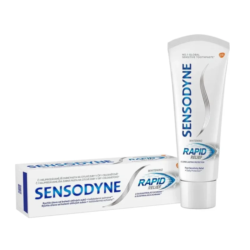 sensodyne-rapid-relief-tooth-paste خمیردندان سفیدکنندهی Sensodyne مدل rapid relief حجم 75میل