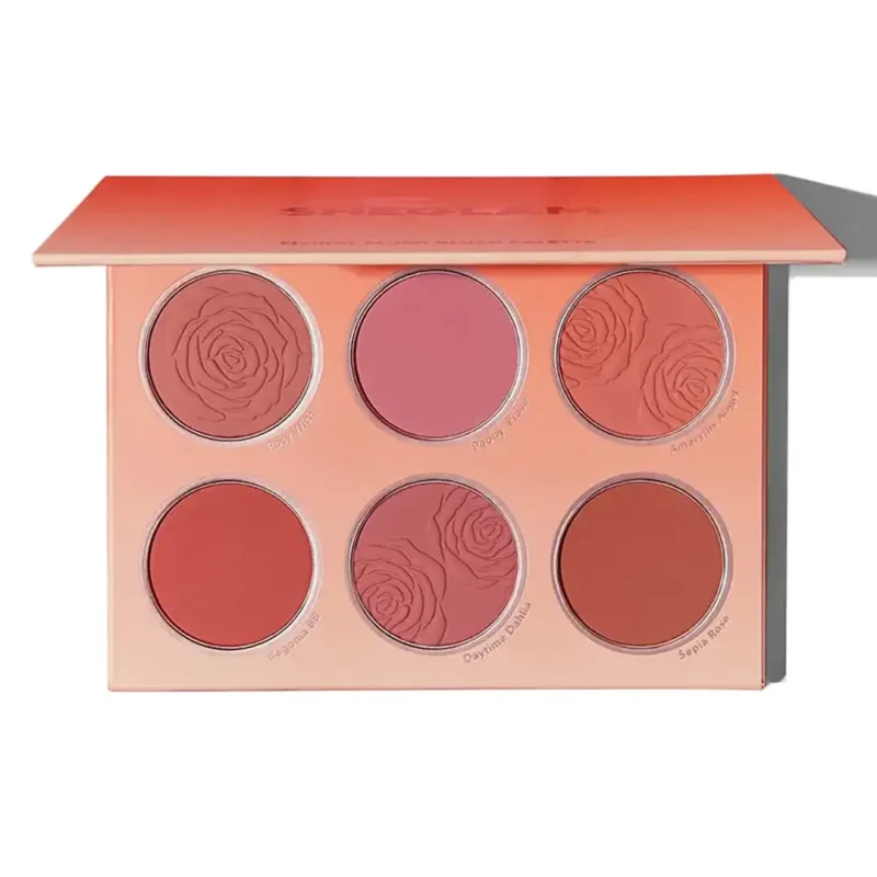 sheglam-blush-palette پالت رژگونه شیگلم مدل FLORAL FLUSH BLUSH PALETTE (6رنگ)