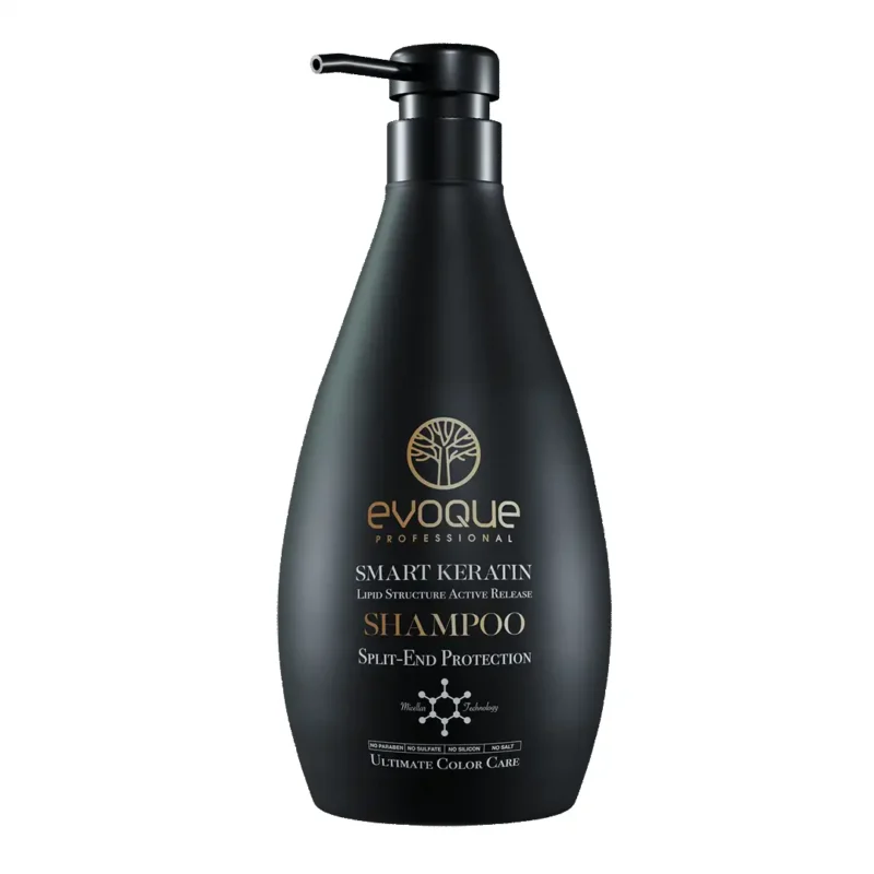 smart-keratin-shampoo-380ml شامپو ايووك مدل KERATIN SMART مخصوص موهاي خيلي آسيب ديده حجم ٣٨٠ ميل