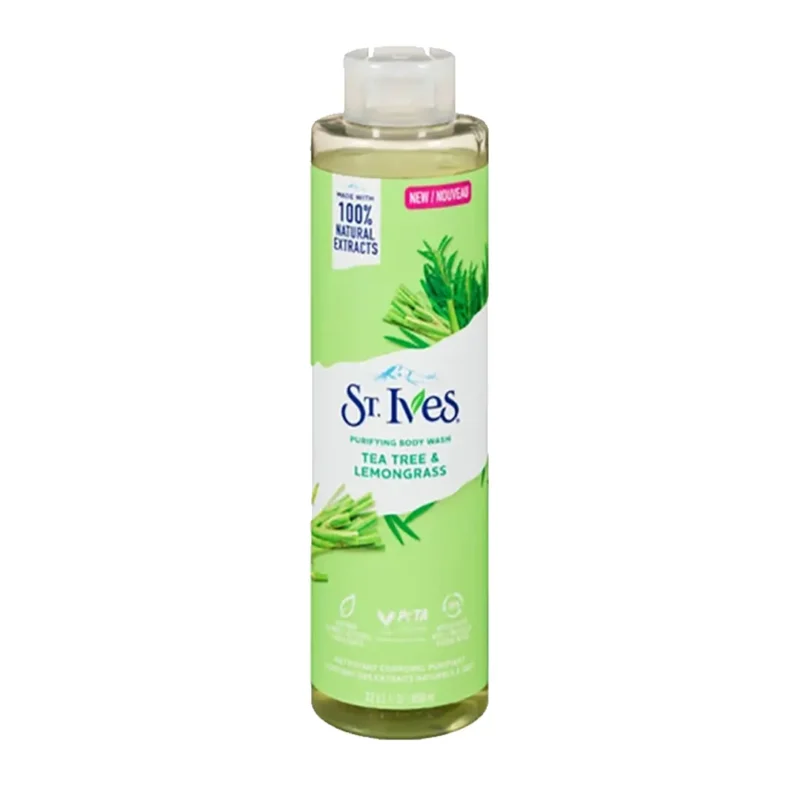 st-ives-tea-tree-and-lemongrass-body-wash شامپو بدن سنت ایوز مدل tea tree and lemongrass حجم 650 میل