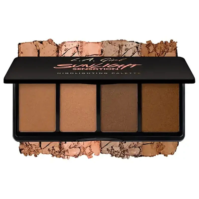 sunlight-sensation-la-girl-highlighter-palette-1 پالت هایلایتر Sunlight Sensation ال ای گرل