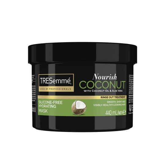 tresemme-coconut-nourish ماسک مو درخشانکننده ترزمه مدل coconut Nourish حجم 440میل - Image 1