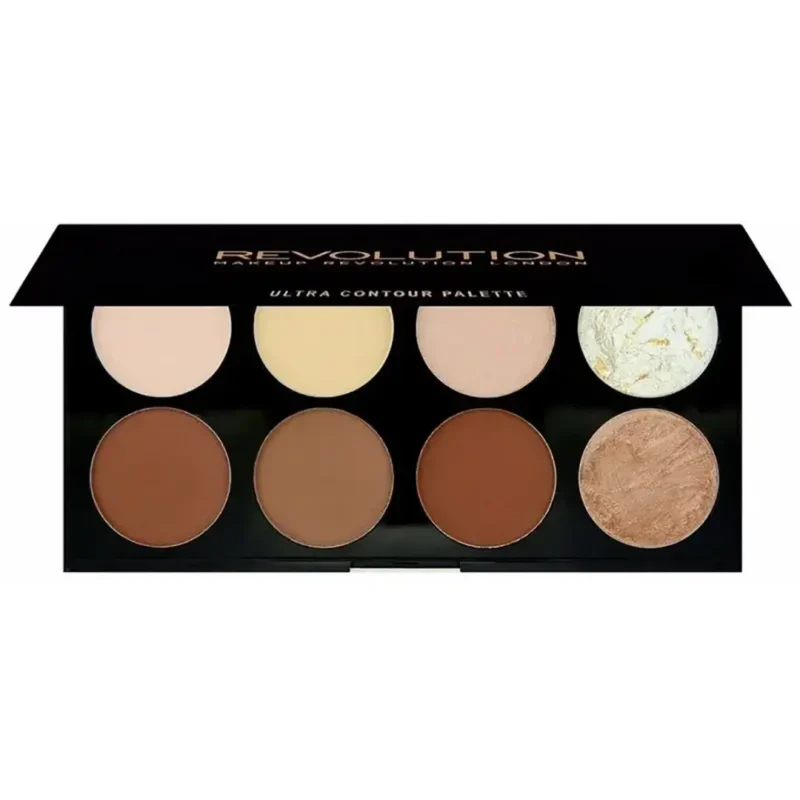 ultra-cream-contour-ultra-cream-contour-palette-8-colors پالت كانتور كرمي رولوشن مدل ULTRA CREAM CONTOUR (8 رنگ)