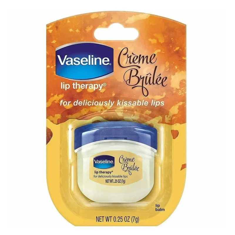 vaseline-bowl-lip-balm-creme-brulee-model بالم لب کاسه ای وازلین مدل Creme Brulee