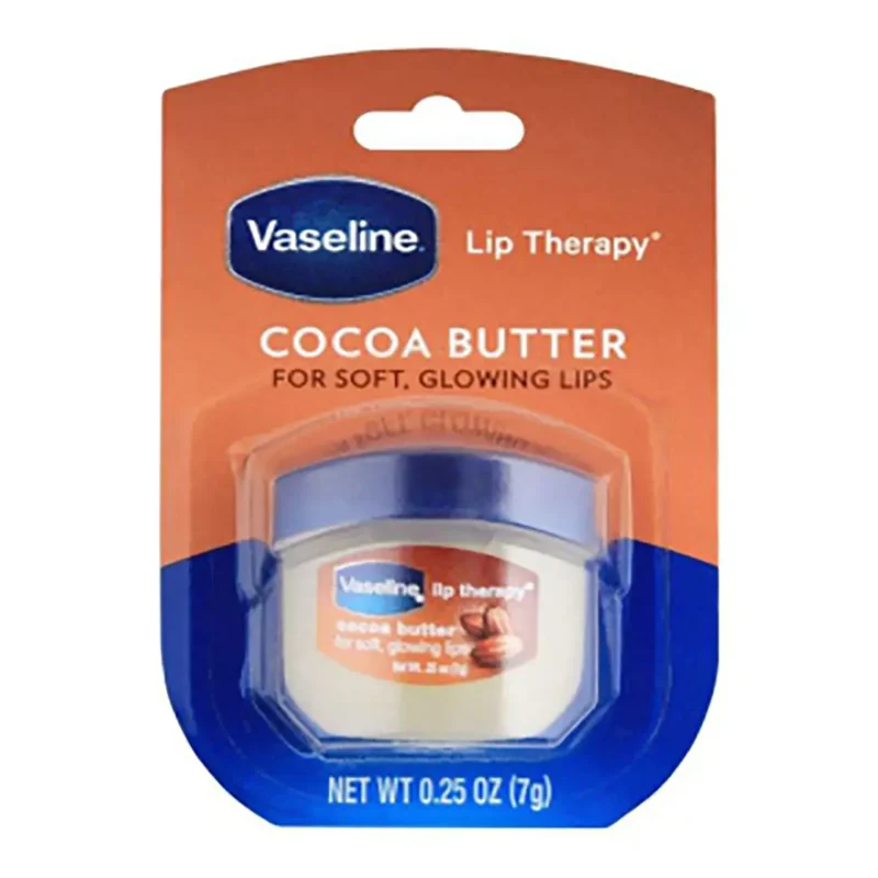 vaseline-cocoa-lip-balm بالم لب کاسه ای وازلین مدل کاکائو