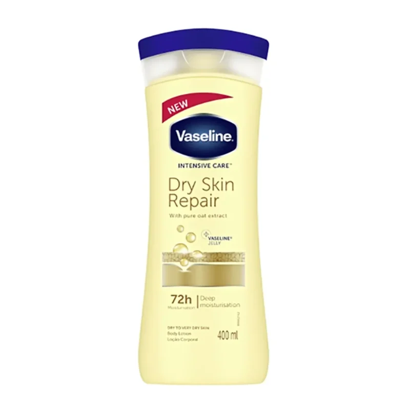 vaseline-dry-skin-repair-body-lotion-volume-400-ml لوسیون بدن وازلین Vaseline مدل Dry Skin Repair حجم ۴۰۰ میل