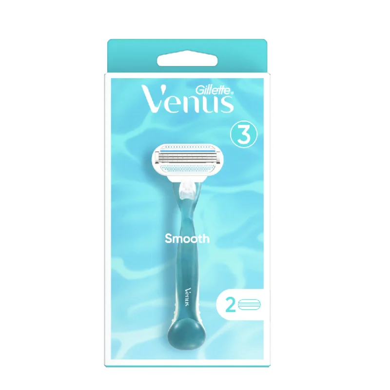 venus gillette smooth دسته تیغ ژیلت ونوس مدل Smooth دو یدک - Image 1