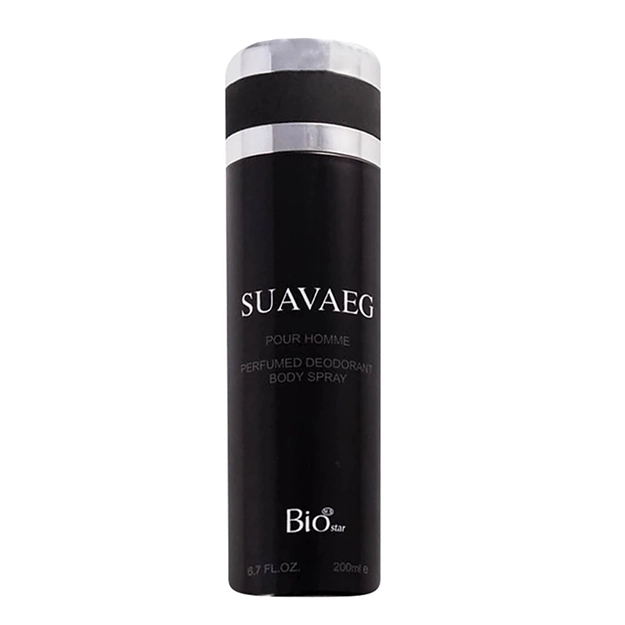 اسپری مردانه بایواستار مدل Suavaeg حجم 200میل اسپری مردانه بایواستار مدل Suavaeg حجم 200میل - Image 1