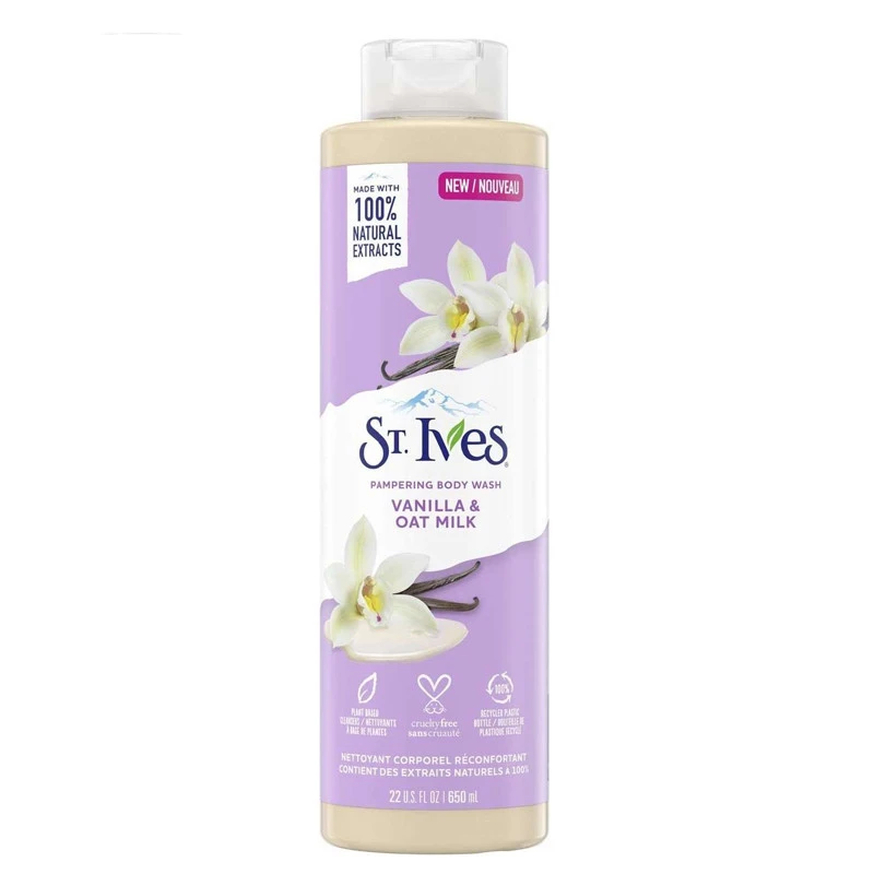 شامپو بدن سنت ایوز مدل vanilla & oat milk حجم 650 میل شامپو بدن سنت ایوز مدل vanilla & oat milk حجم 650 میل - Image 1