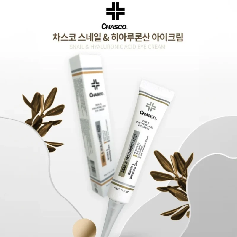 کرم دورچشم آبرسان حلزون چاسکو مدل Snail & Hyaluronic acid حجم 40گرم - Image 3