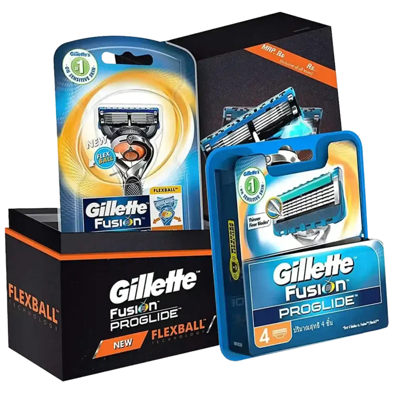 ست هدیه تیغ اصلاح ژیلت به همراه 4یدک مدل Fusion5 - Image 2