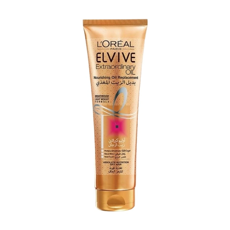 elvie extraordinary oil loreal hair cream کرم موی مغذی و ترمیم کننده لورال مدل Extraordinary Oil حجم 300 میل - Image 1
