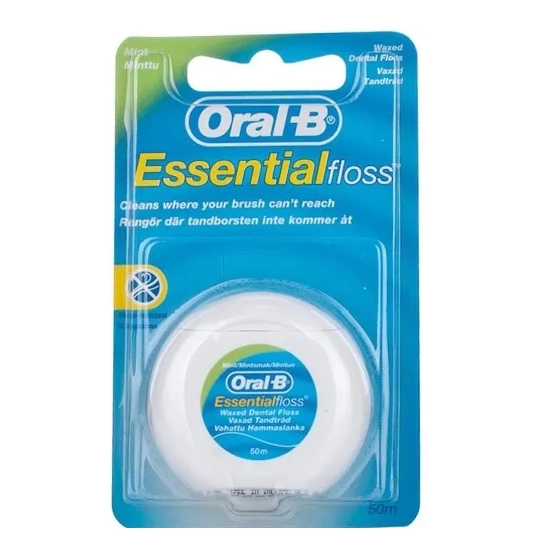 kits-dentaires-oral-b-5010622005029-produit-de-s copy نخ دندان اورال بی مدل Essential طول 50متر - Image 1