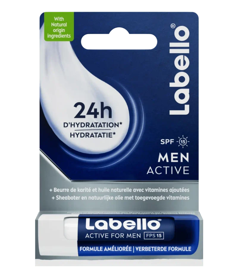 labello men active 4.8gr بالم لب لابلو مدل Men Active وزن 4.8 گرم - Image 1