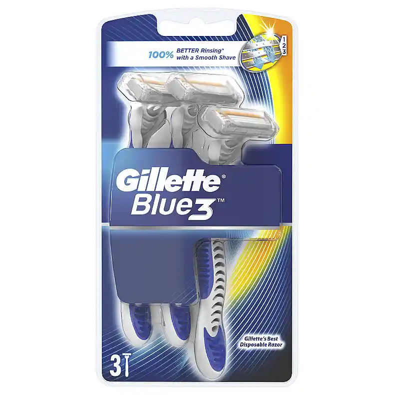 pn1uv3akokco copy تیغ اصلاح مردانه ژیلت مدل Blue3 (3عددی) - Image 1