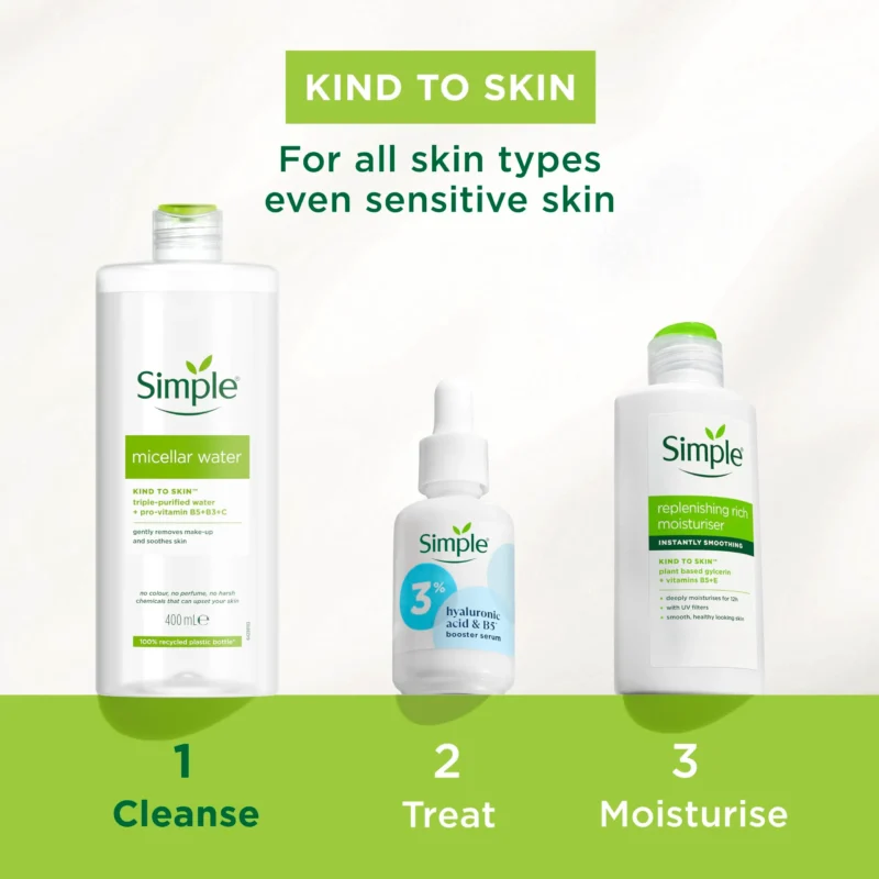 میسلار واتر انواع پوست سیمپل مدل Kind To Skin حجم 400میل - Image 2