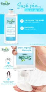 میسلار واتر آبرسان سیمپل مدل Hydrating حجم 400میل - Image 3
