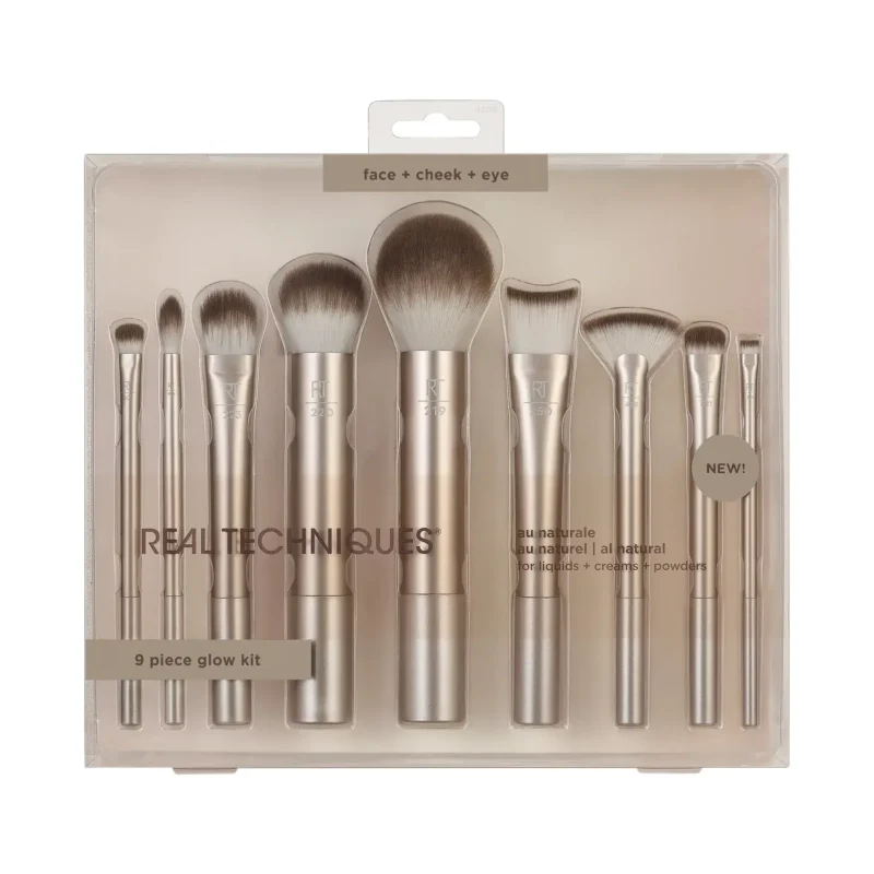 4266_RT_Au_Naturale_Kit_Front_300dpiRGB_1800x (1) (1) ست براش 9تكه ریل تکنیک مدل Glow Kit - Image 1
