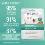 ماسک صورت ورقه‌ای نیاسینامید بالانس Calm & Clear - Image 2