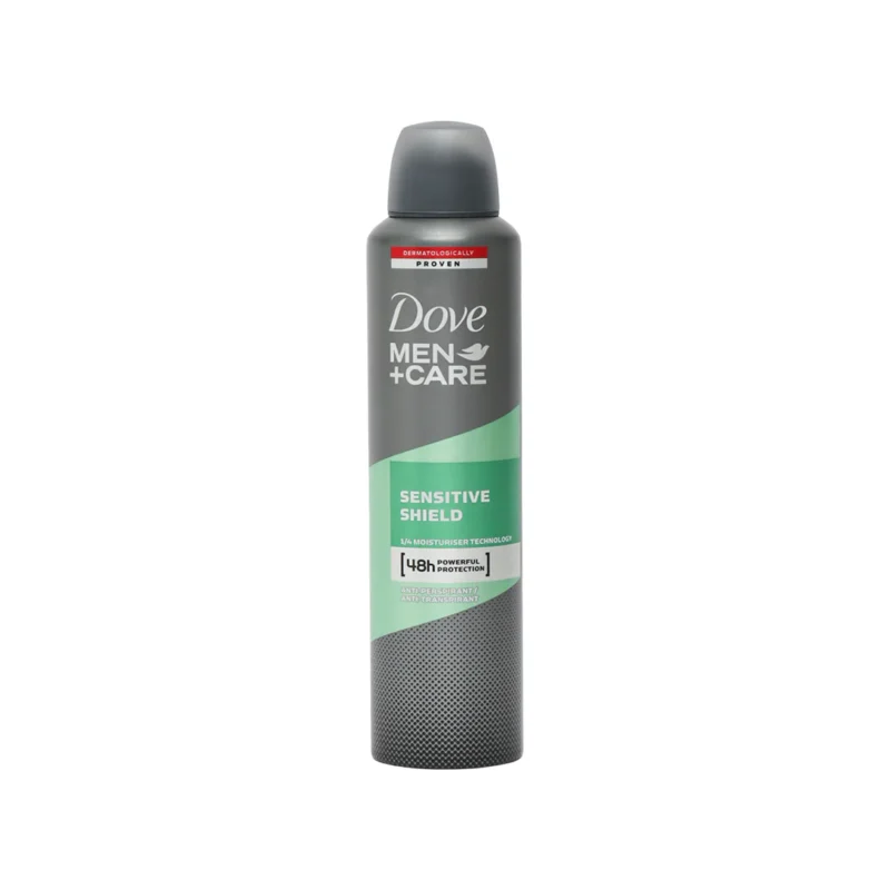 DoveMenCareSensitiveShieldAntiperspirantSpray250ml اسپری ضد تعریق مردانه داو مدل Sensitive Shield حجم 250 میل - Image 1