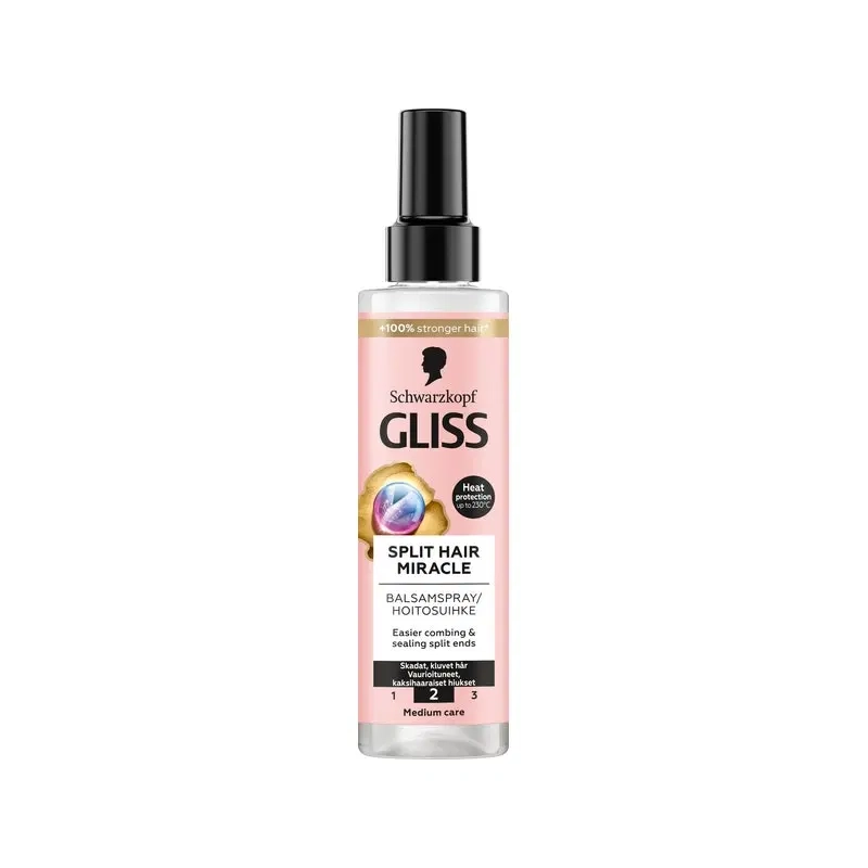split hair miracle اسپری دوفاز ضدموخوره گلیس مدل Split Hair Miracle حجم 200میل - Image 1