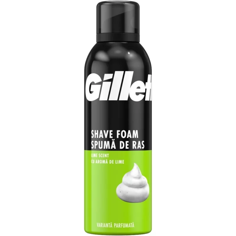 gillette_light_crop فوم اصلاح ژیلت مدل Limettenduft حجم 200میل - Image 1