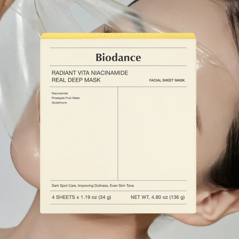 ماسک  ضدلک و  روشن کننده بایودنس مدل Radiant vita Niacinamide - Image 5
