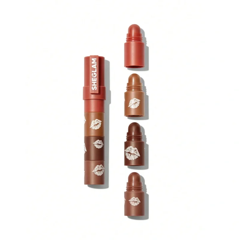 1718259716059be4e6da608653ccb6e8c73805952b (1) رژلب مات 4 در 1 شیگلم مدل Mega lip stack - Image 1
