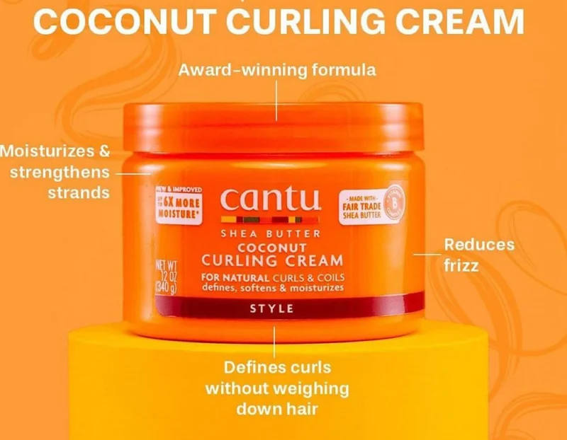 کرم فر کننده مو کانتو coconut curling حجم 340 گرم - Image 2