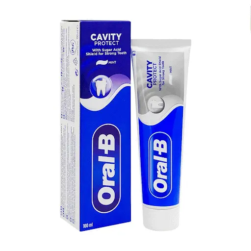 oral b cavity protect خمیردندان سفیدکننده اورال بی مدل Big Pack Cavity Protect حجم 100 میل - Image 1