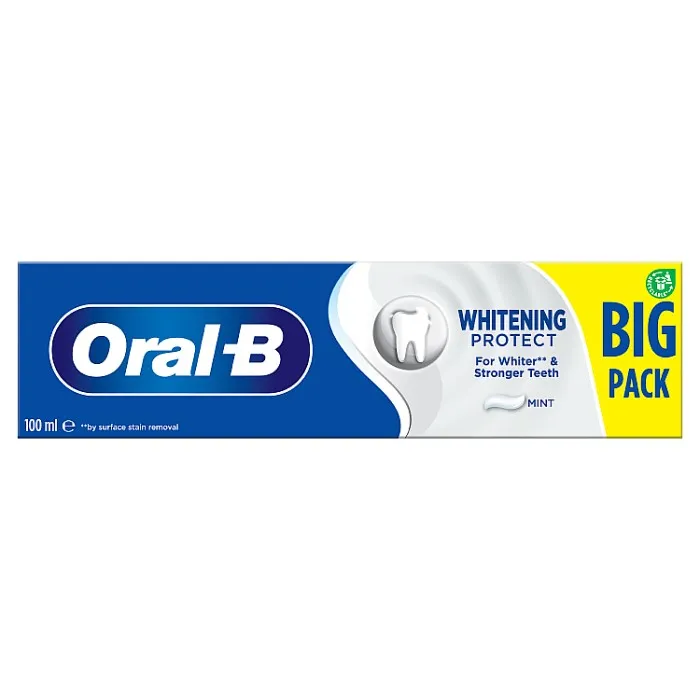 oral b whitening protect big pack خمیردندان سفیدکننده اورال بی مدل Big Pack Mint حجم 100 میل - Image 1