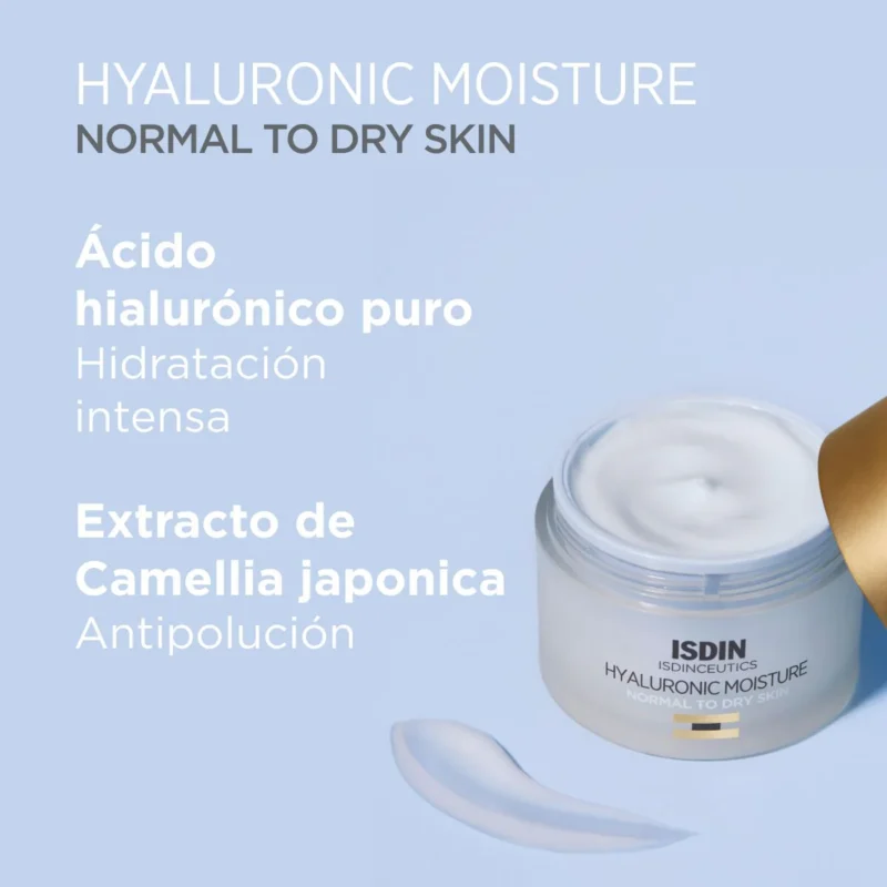 مرطوب‌کننده پوست نرمال ایزدین Hyaluronic وزن 50گرم - Image 3