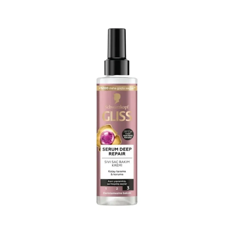 Gliss-Serum-Deep-Repair-Repair-Leave-in-Liquid-Conditioner-200-ml-3838824421599 اسپری ترمیم عمیق مو گلیس Deep Repair حجم 200میل - Image 1