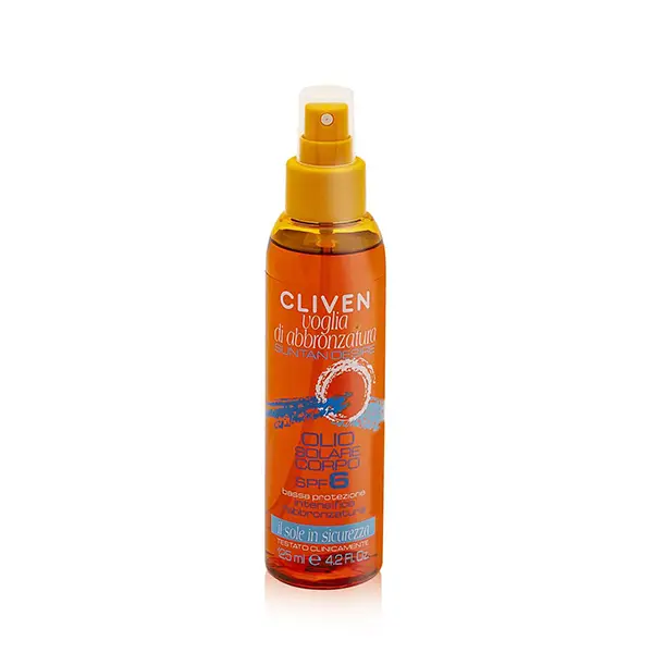 cliven-voglia-di-abbronzatura-sunbody-oil2 copy روغن آفتاب برنزهکننده کلیون Voglia حجم 125میل - Image 1