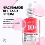 سرم کوچک‌کننده منافذ آنوا مدل Niacinamide 10+TXA 4 حجم30میل - Image 2