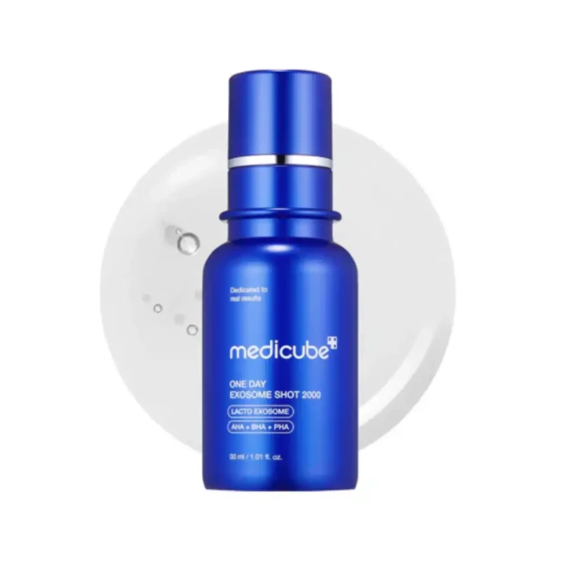 medicube-one-day-serum-con-aha-bha-pha-exosome-shot-pore-1-87087 copy سرم کوچککننده منافذ مدیکیوب Exosome Shot 2000 - Image 1