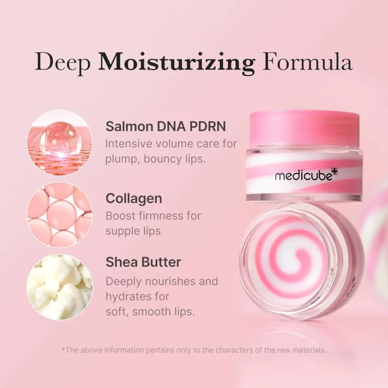 ماسک لب شب مدیکیوب PDRN Pink Swirl - Image 2