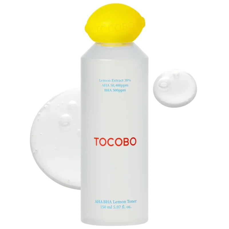 tocobo_aha_bha_lemon_toner_1000 تونر AHA+BHA عصاره لیمو توکوبو حجم 150میل - Image 1