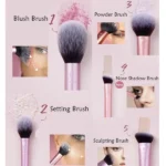 ست براش ۵ تکه کاربردی ریل تکنیک Face & Cheek - Image 3