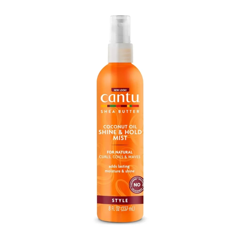 cantu-coconut-mist-12 اسپری نگهدارنده موی فر کانتو Shine & Hold - Image 1