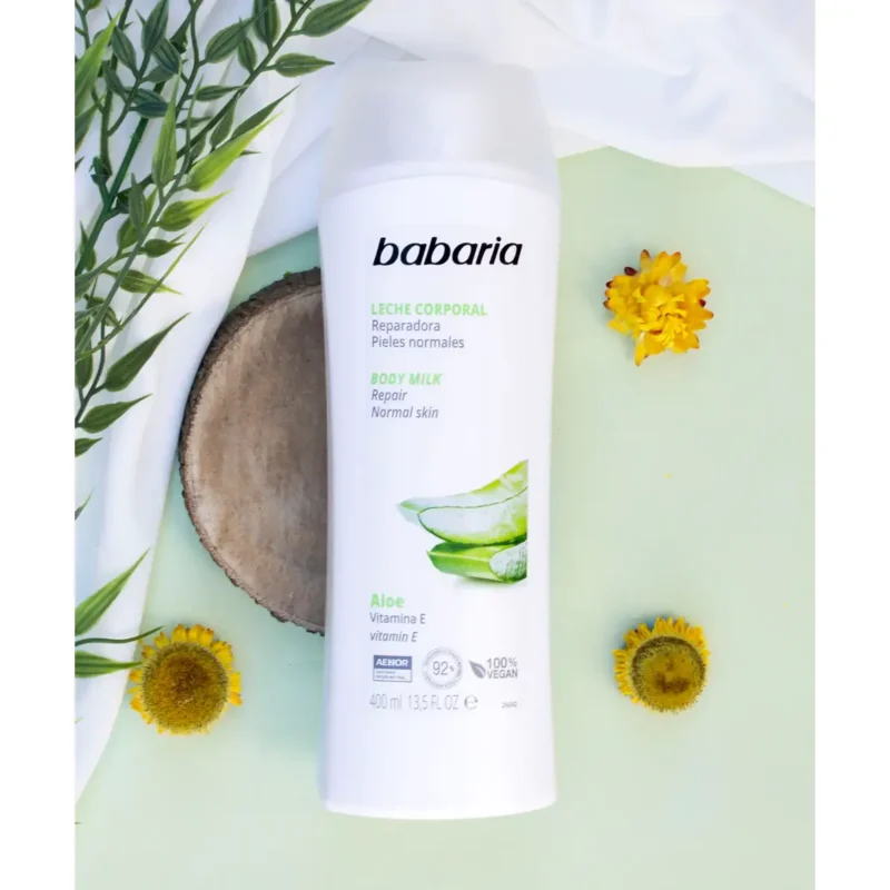 شیر بدن آبرسان آلوئه‌ ورا باباریا aloe حجم 400میل - Image 3
