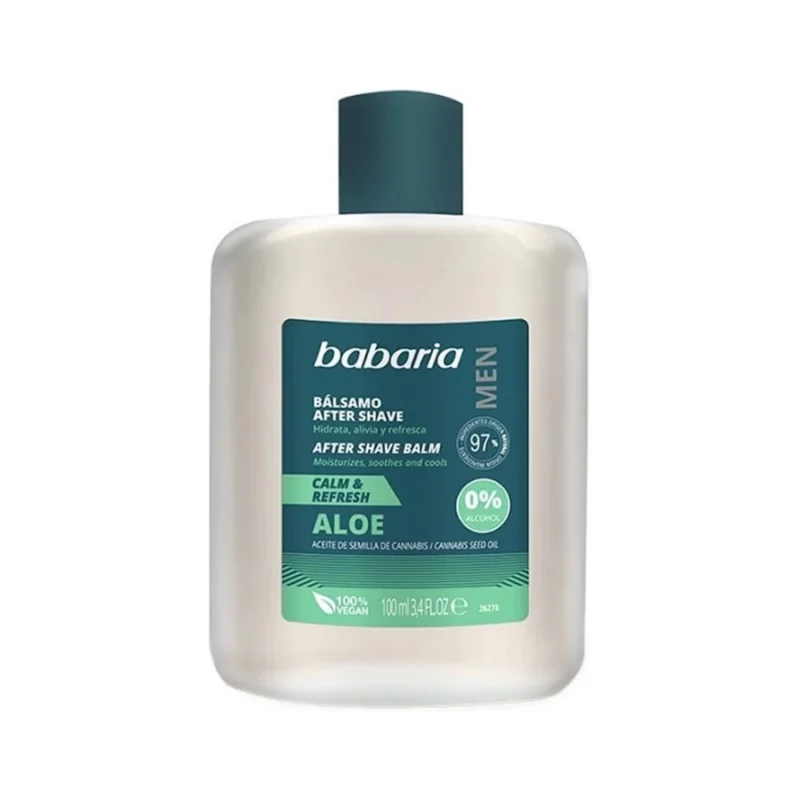 babaria_aftershave_1_900sq_long افتر شيو پوست حساس باباريا ALOE حجم 100ميل - Image 1